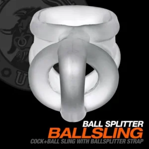 Cockring avec séparateur de testicules intégré